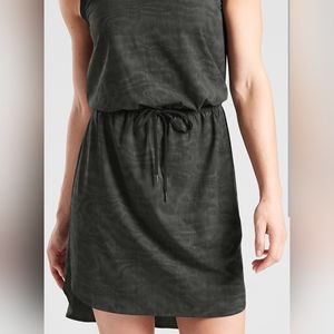 ATHLETA Printed Rincon Drawstring Dress Women's Size Small